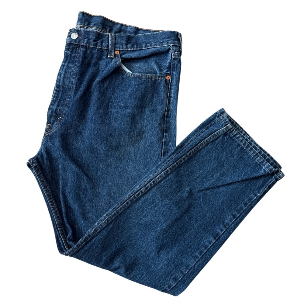 Levi's 505 Medium Wash Regular Fit Jeans Size 42x32